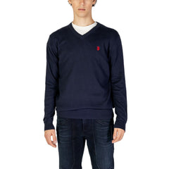 U.S. POLO ASSN. Blue Cotton Sweater -   -  U.S. POLO ASSN..