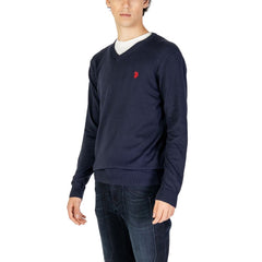 U.S. POLO ASSN. Blue Cotton Sweater -   -  U.S. POLO ASSN..