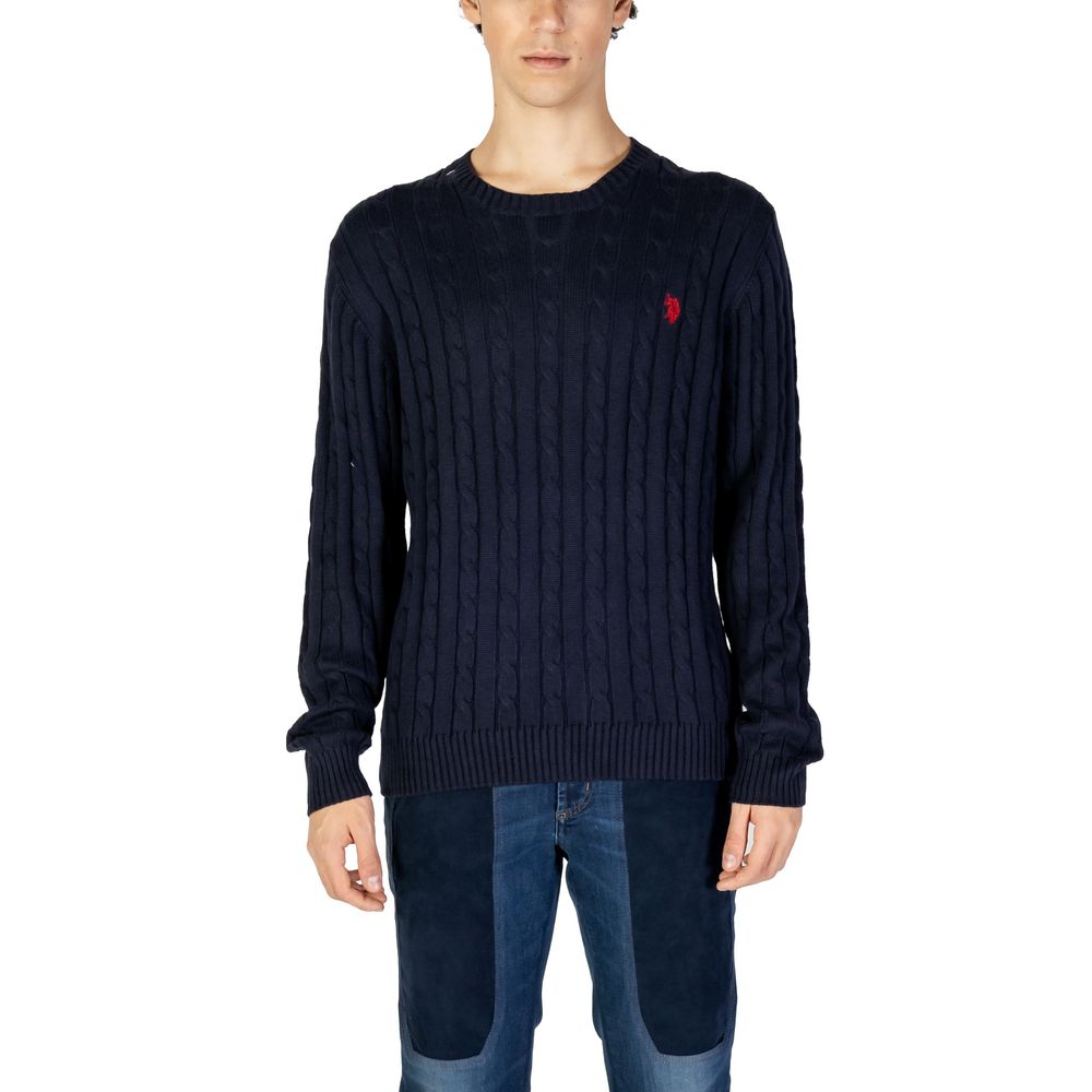 U.S. POLO ASSN. Blue Cotton Sweater -   -  U.S. POLO ASSN..