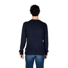 U.S. POLO ASSN. Blue Cotton Sweater -   -  U.S. POLO ASSN..