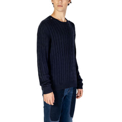 U.S. POLO ASSN. Blue Cotton Sweater -   -  U.S. POLO ASSN..