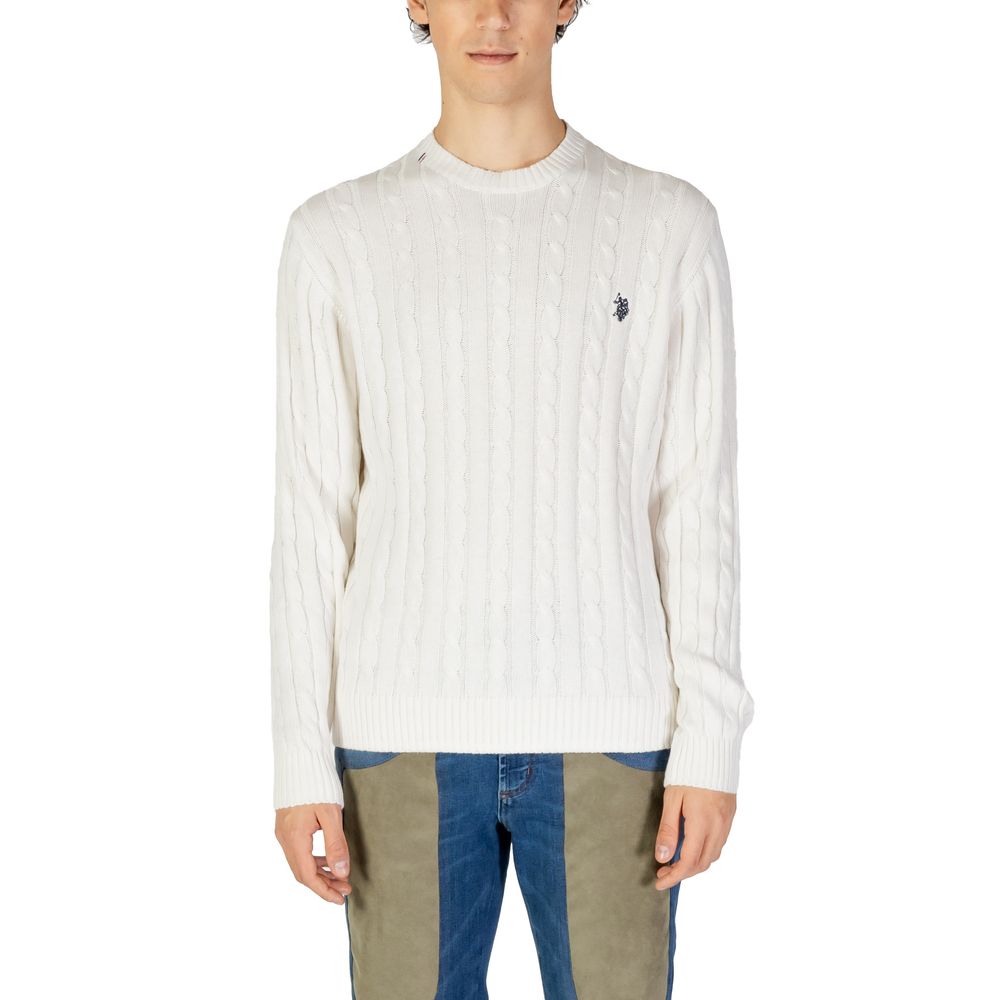U.S. POLO ASSN. White Cotton Sweater -   -  U.S. POLO ASSN..