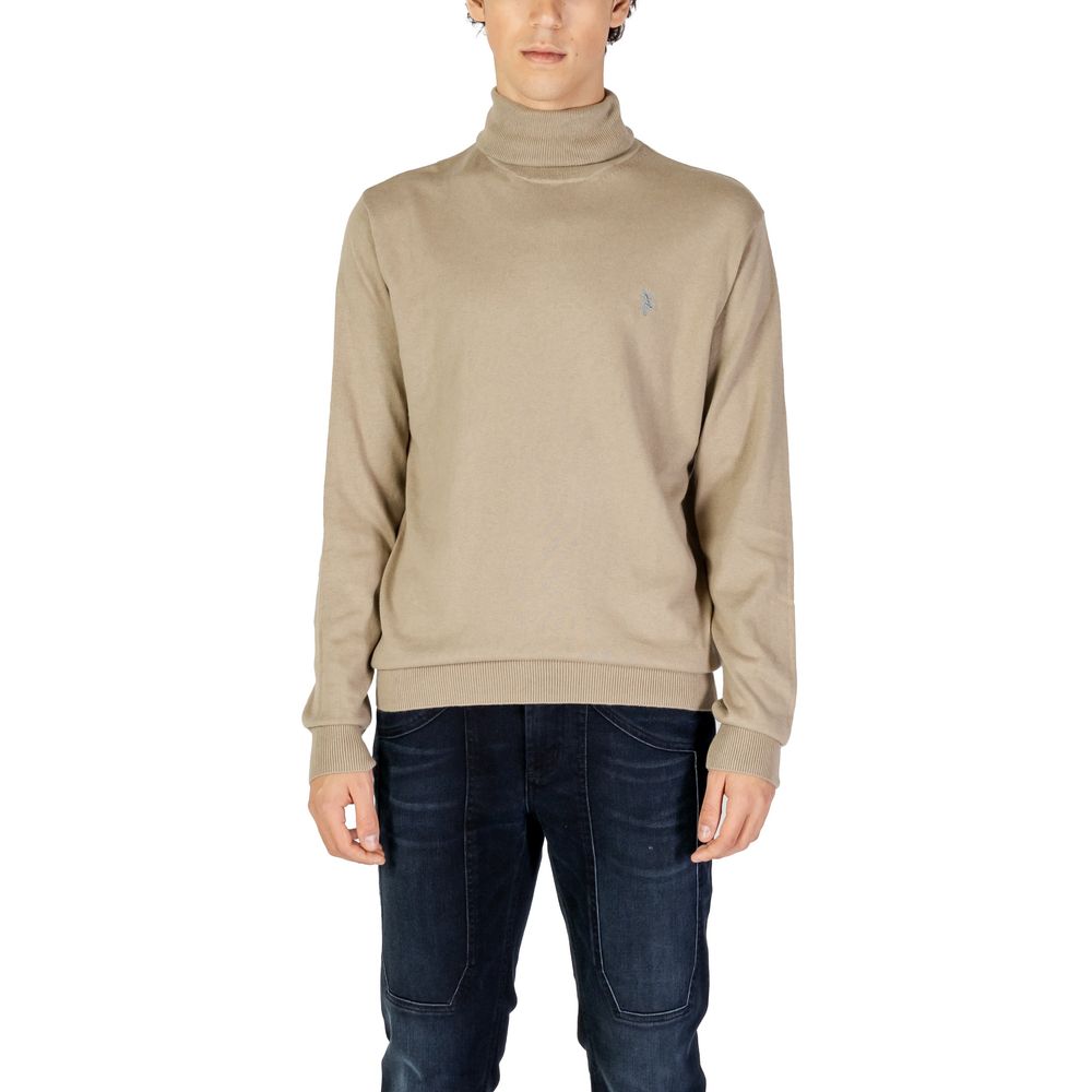 U.S. POLO ASSN. Beige Cotton Turtleneck -   -  U.S. POLO ASSN..