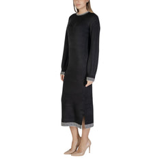 Vila Clothes Black Polyester Midi -   -  Vila Clothes.