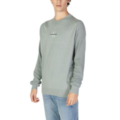 Calvin Klein Jeans Green Cotton Sweater -   -  Calvin Klein Jeans.