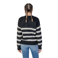 Only Black And White Recycled Polyester Sweater -   -  Only.