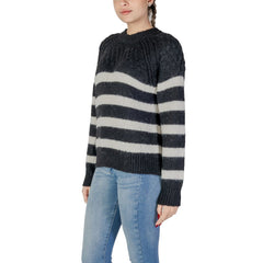 Only Black And White Recycled Polyester Sweater -   -  Only.