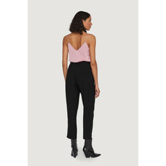 Vila Clothes Black Viscose Cropped Pant -   -  Vila Clothes.