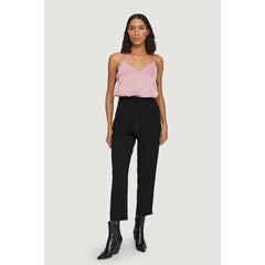 Vila Clothes Black Viscose Cropped Pant -   -  Vila Clothes.