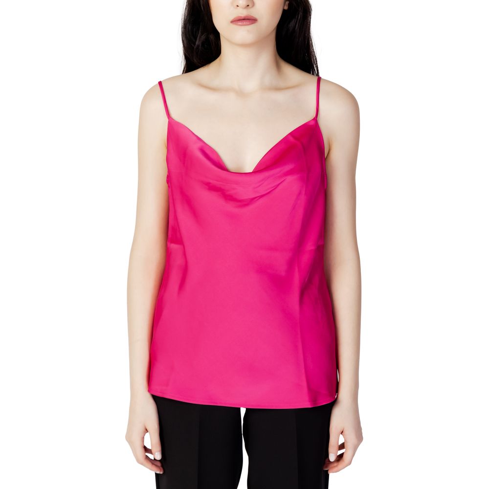 Vila Clothes Pink Polyester Tank Top -   -  Vila Clothes.