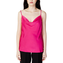 Vila Clothes Pink Polyester Tank Top -   -  Vila Clothes.
