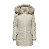 Only Beige Polyester Parka -   -  Only.