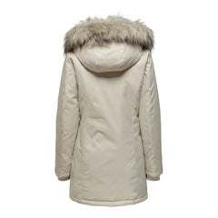 Only Beige Polyester Parka -   -  Only.