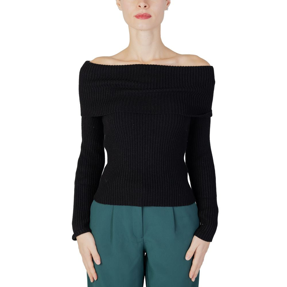 Only Black Viscose Sweater -   -  Only.