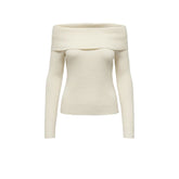 Only Cream Viscose Sweater -   -  Only.