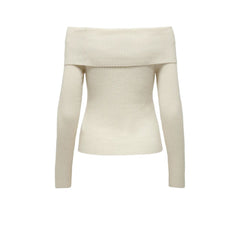 Only Cream Viscose Sweater -   -  Only.