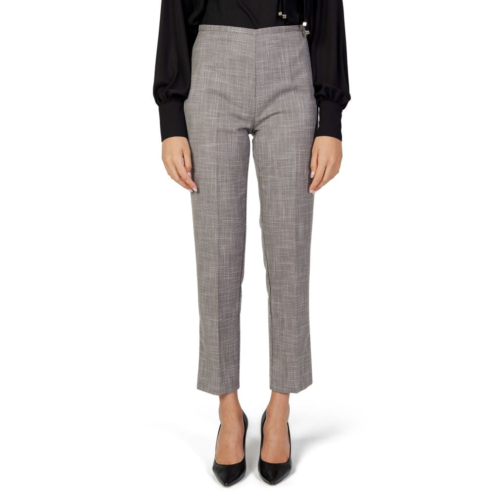 Sandro Ferrone Gray Polyester Pant -   -  Sandro Ferrone.