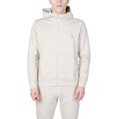 U.S. POLO ASSN. Beige Cotton Hoody -   -  U.S. POLO ASSN..