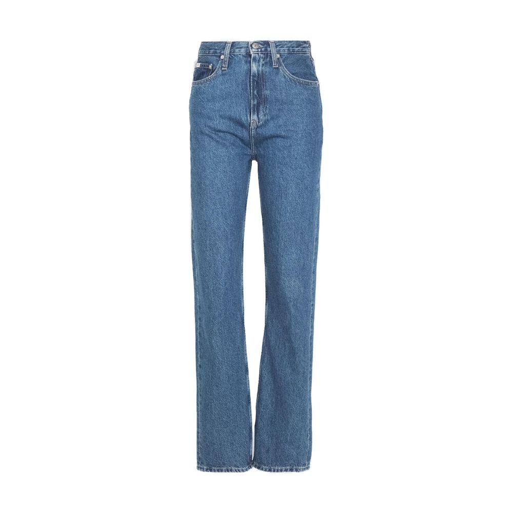 Calvin Klein Jeans Light Blue Cotton Relaxed Fit Jean -   -  Calvin Klein Jeans.