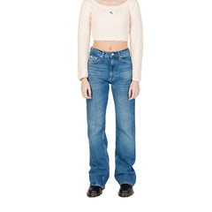 Calvin Klein Jeans Blue Cotton Mom Jean -   -  Calvin Klein Jeans.