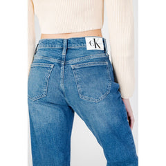 Calvin Klein Jeans Blue Cotton Mom Jean -   -  Calvin Klein Jeans.