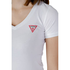 Guess White Cotton T-Shirt -   -  Guess.