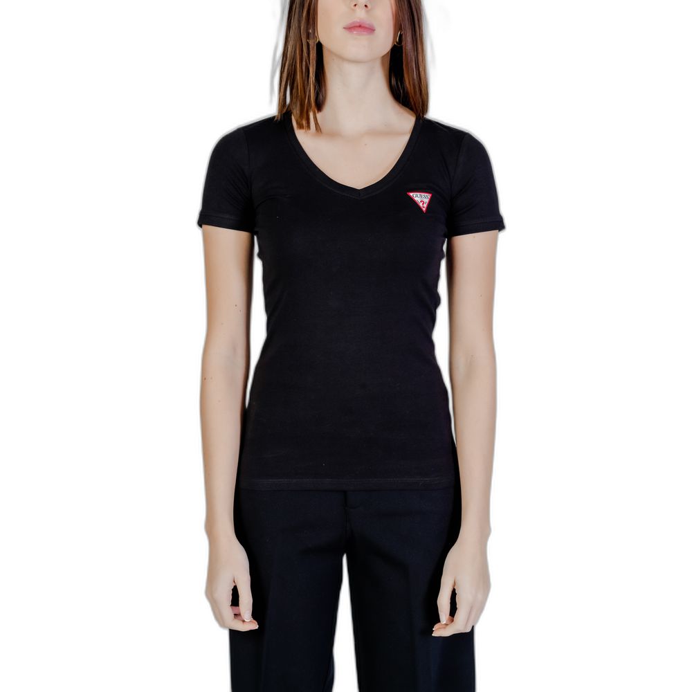 Guess Black Cotton T-Shirt -   -  Guess.