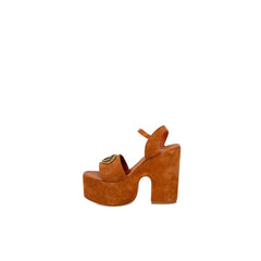 Guess Brown Suede Leather High Heel -   -  Guess.