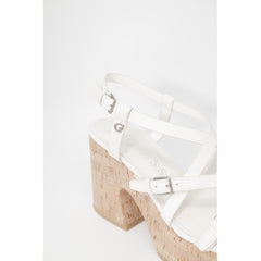 Guess Beige Leather High Heel -   -  Guess.