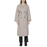 Only Beige Polyester Coat -   -  Only.