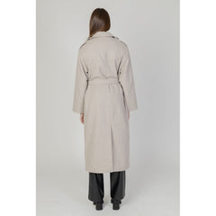 Only Beige Polyester Coat -   -  Only.