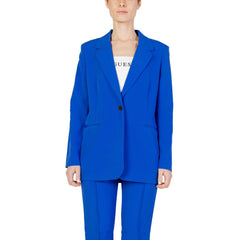 Only Blue Recycled Polyester Blazer -   -  Only.