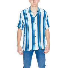 Jack Jones Blue Viscose Shortsleeve -   -  Jack Jones.
