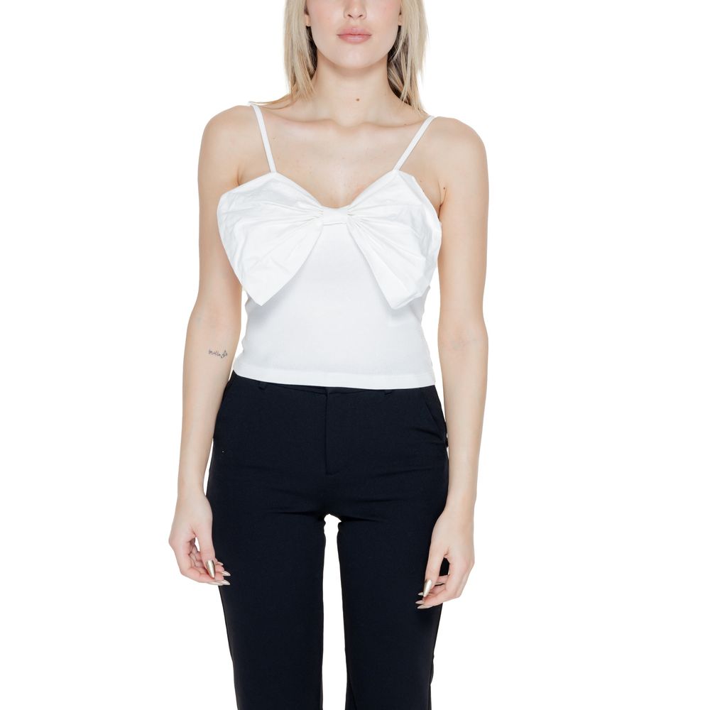 Only White Organic Cotton Tank Top -   -  Only.