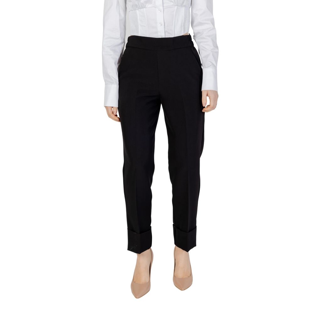 Sandro Ferrone Black Polyester Pant -   -  Sandro Ferrone.