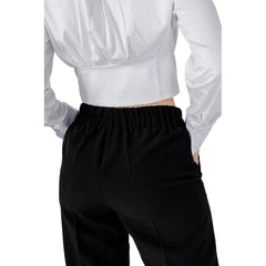 Sandro Ferrone Black Polyester Pant -   -  Sandro Ferrone.