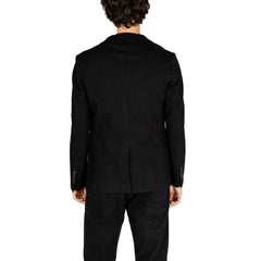 Gianni Lupo Black Cotton Blazer -   -  Gianni Lupo.