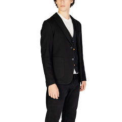 Gianni Lupo Black Cotton Blazer -   -  Gianni Lupo.