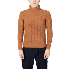 Gianni Lupo Brown Synthetic Turtleneck -   -  Gianni Lupo.