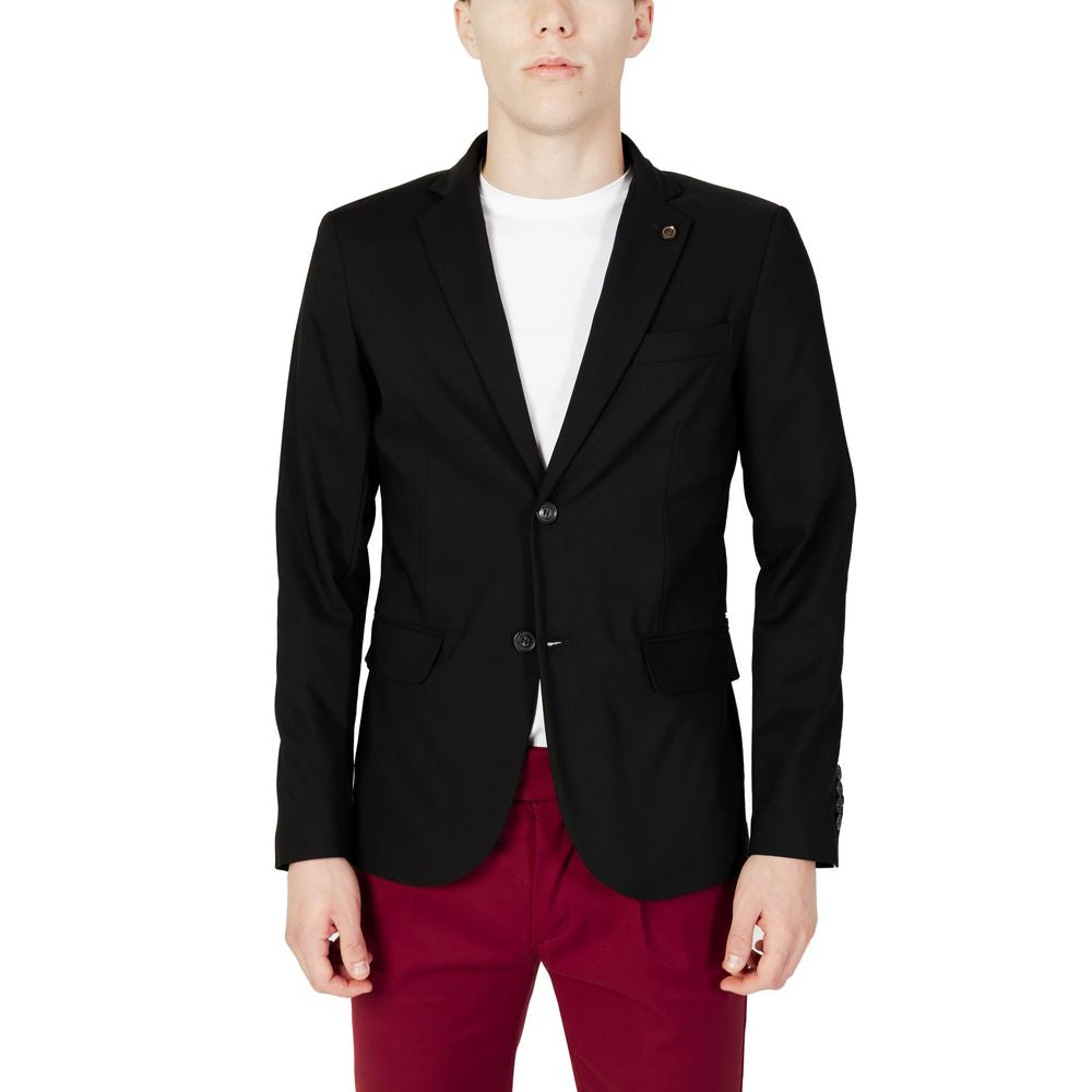 Gianni Lupo Black Cotton Blazer -   -  Gianni Lupo.