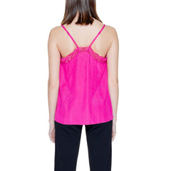 Vila Clothes Pink Viscose Tank Top -   -  Vila Clothes.