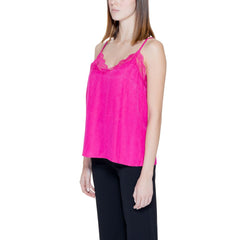 Vila Clothes Pink Viscose Tank Top -   -  Vila Clothes.
