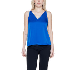 Vila Clothes Blue Polyester Top -   -  Vila Clothes.