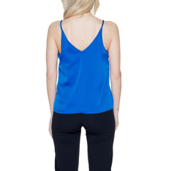 Vila Clothes Blue Polyester Top -   -  Vila Clothes.