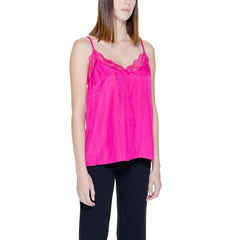 Vila Clothes Pink Viscose Tank Top -   -  Vila Clothes.