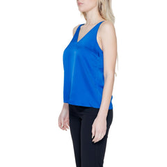 Vila Clothes Blue Polyester Top -   -  Vila Clothes.