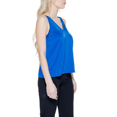 Vila Clothes Blue Polyester Top -   -  Vila Clothes.