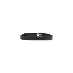 Guess Black Leather Belt -   -  Guess.
