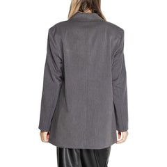 Only Gray Recycled Polyester Blazer -   -  Only.