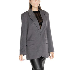 Only Gray Recycled Polyester Blazer -   -  Only.